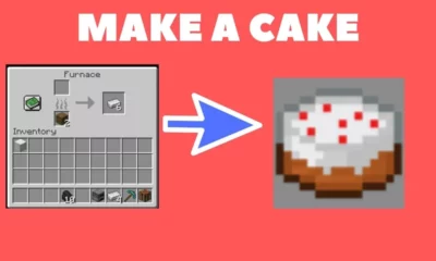 cover photo for how to make cake in minecraft