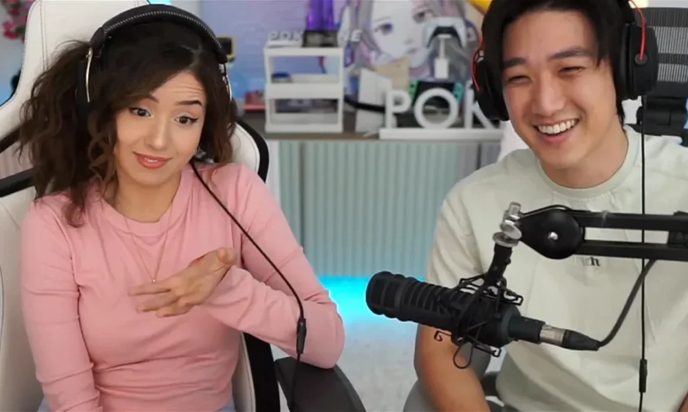 this is a cover image where kevin and pokimane are in a frame