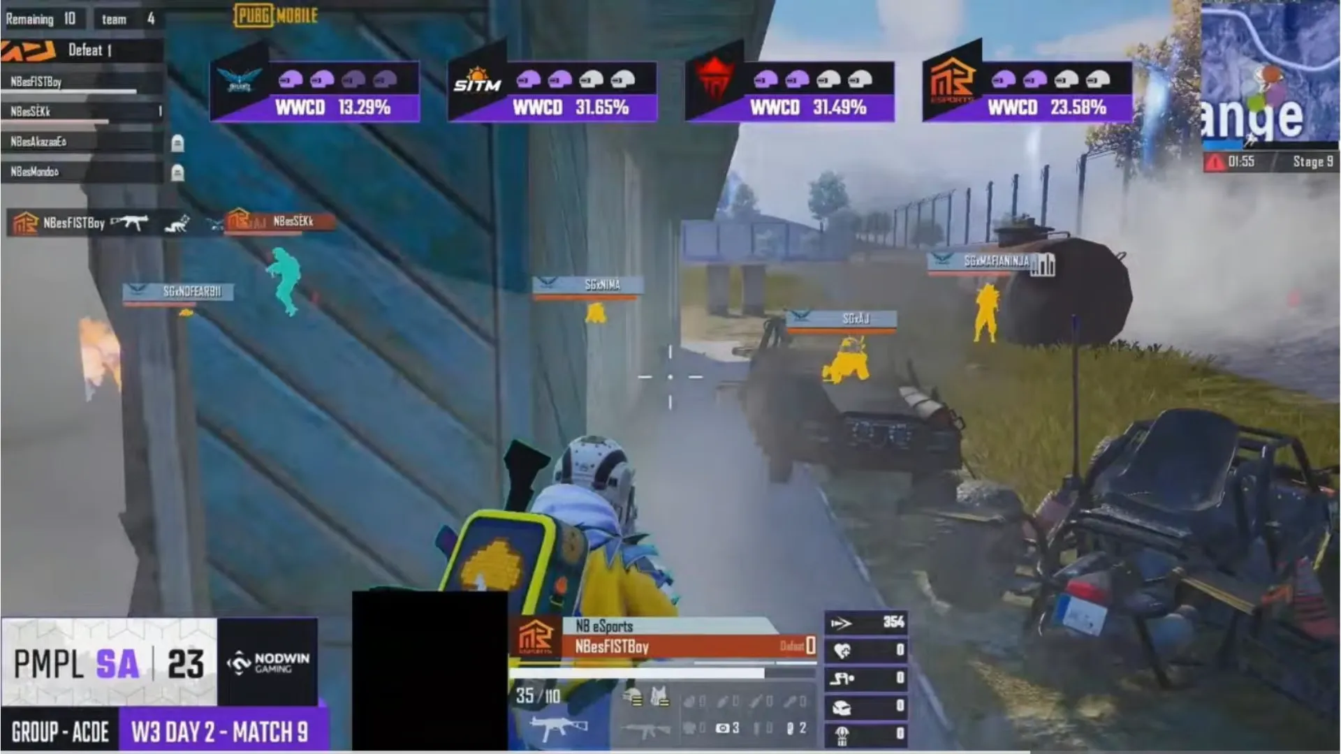 Stalwart Esports takes the lead in the weekly standings in PMPL South Asia Week 3 Day 2. Find out who else made it to the top spots.